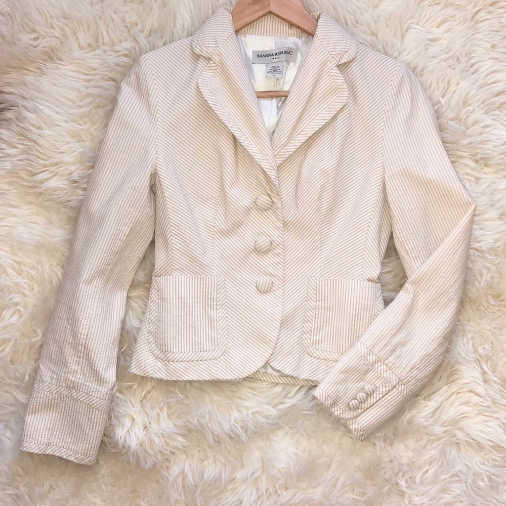 Banana Republic Seersucker Blazer